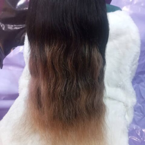18" Two-tone Human Hair Wig