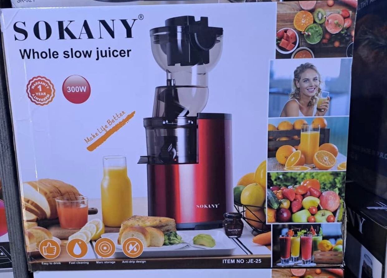 Sokany Electric Slow Juicer With Large Feeder 300w Reumssky The