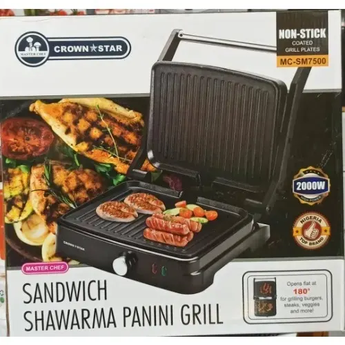 Crown Star Electric Grill Panini Shawarma Maker