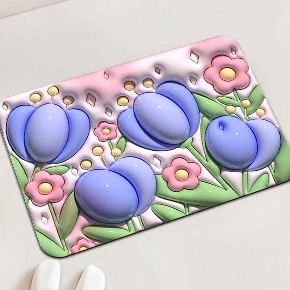Absorbent 3D floor mat