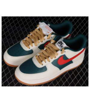 Nike Air Force 1 Low Id Cream Green Red 