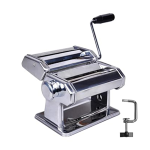 Hand Crank Pasta Maker Machine, Stainless Steel Manual Noodle Maker
