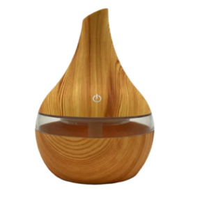 Vibe Geeks USB Interface Ultrasonic Air Diffuser in Light or Dark Wood - Lightwood